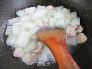 虾味球煮冬瓜步骤7