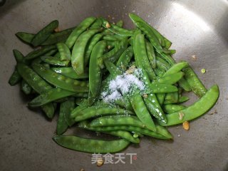 蚝油荷兰豆步骤5