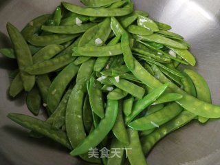 蚝油荷兰豆步骤3