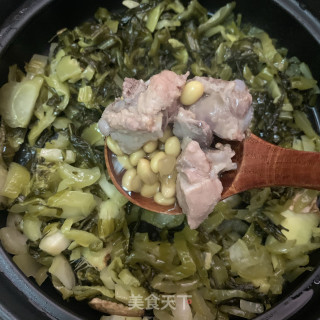 酸菜黄豆排骨煲步骤13