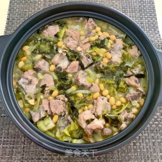 酸菜黄豆排骨煲步骤18