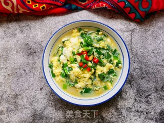 韭菜水烘鸡蛋步骤13
