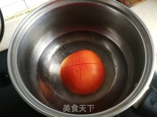 番茄炒包心菜步骤2