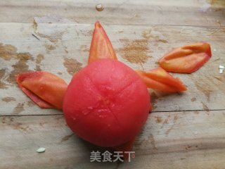 番茄炒包心菜步骤3