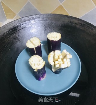 ￼￼蒸茄花肉末步骤3