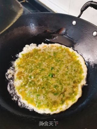 青椒煎鸡蛋步骤10