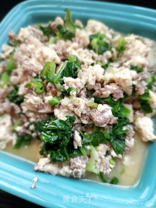 肉末笋叶小豆腐步骤12
