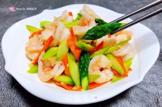#清淡美食#芦笋炒虾仁步骤13