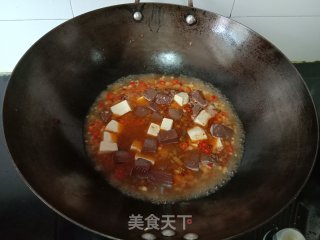 麻辣猪血豆腐步骤12