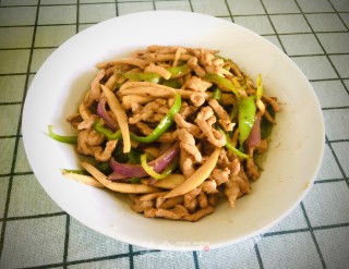 杏鲍菇炒过油肉步骤9