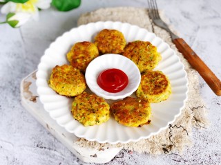 蔬菜真鳕鱼饼步骤8