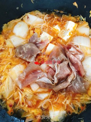 泡菜肥牛步骤7