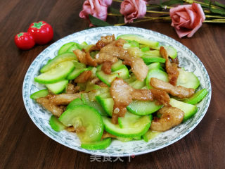 西葫芦炒肉片步骤6