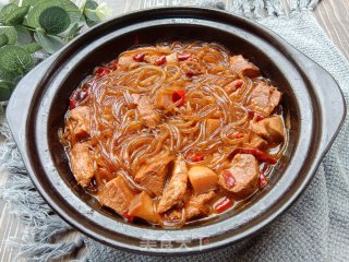 砂锅猪肉炖粉条步骤16