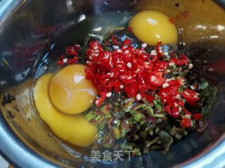 香椿煎蛋步骤4