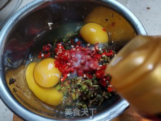 香椿煎蛋步骤6