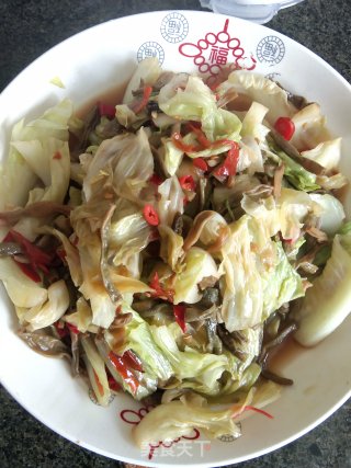 辣椒炒手撕包菜步骤8