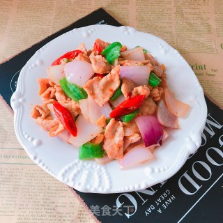 洋葱炒瘦肉片步骤10
