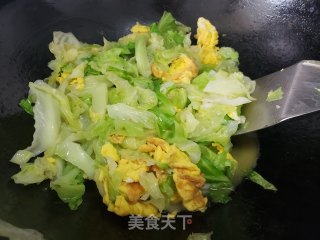 包菜炒鸭蛋步骤5