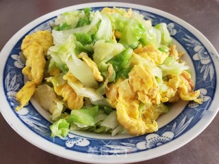 包菜炒鸭蛋步骤7