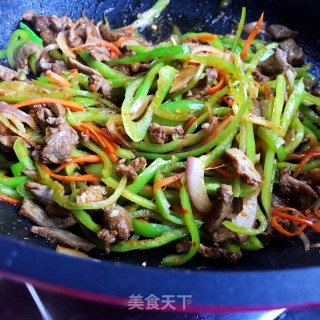 黄皮椒炒羊肉步骤9