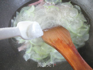 火腿片夜开花煮铁棍山药粉条步骤10