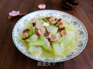 熏肉烧蒲瓜步骤6