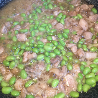 青椒毛豆烧鸡肉步骤8