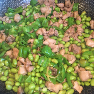 青椒毛豆烧鸡肉步骤10