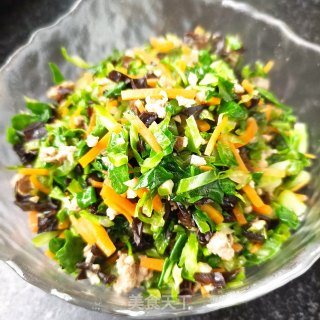 “清淡美食”木耳炒养心菜步骤21