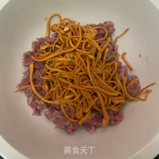 虫草花蒸肉末步骤3