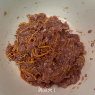 虫草花蒸肉末步骤5