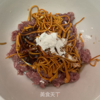 虫草花蒸肉末步骤4