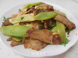 莴笋炒回锅肉步骤5