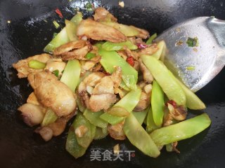 莴笋炒回锅肉步骤4