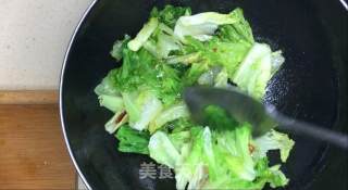 超简单蚝油生菜，健康清甜，刮油又减肥，非常快手！步骤6