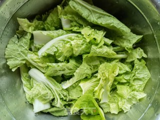 小白菜炒鹅蛋步骤1
