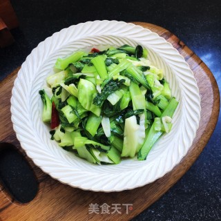 茶油炒青菜步骤10