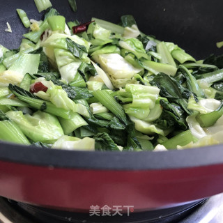 茶油炒青菜步骤8