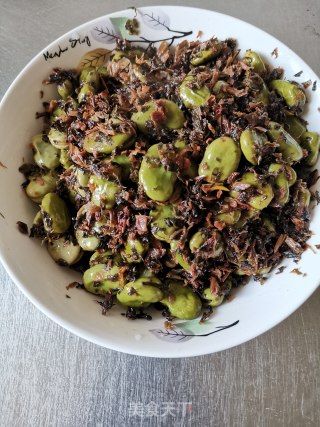 梅干菜烧蚕豆步骤5