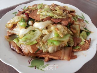包菜炒回锅肉步骤8