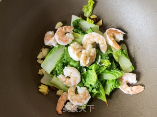 小白菜炒虾仁步骤10