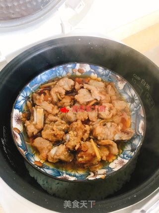 黄豆酱蒸猪肉排骨步骤7