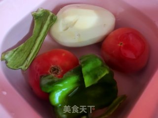 番茄土豆虾步骤1