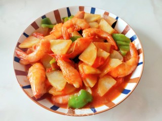 番茄土豆虾步骤17