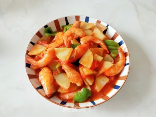 番茄土豆虾步骤18