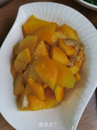 蒜炒木瓜步骤6