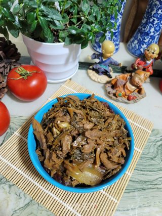 腊肉焖大头菜步骤12