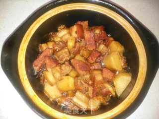 红烧肉炖萝卜步骤10
