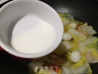 白菜虾仁锅步骤9